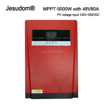 Solar Inverter 5000W 48VDC Battery Voltage MPPT SCC Wide PV input 120V-500Vdc 80A with 60A Charger Pure Sine Wave Inverter
Solar Inverter 5000W 48VDC Battery Voltage MPPT SCC Wide PV input 120V-500Vdc 80A with 60A Charger Pure Sine Wave Inverter