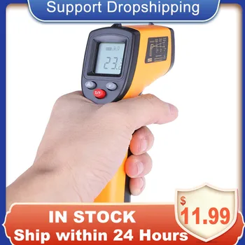 Infrared Thermometer Non-Contact Temperature Meter Gun Handheld Digital LCD Industrial Outdoor Laser Pyrometer IR Thermometer
Infrared Thermometer Non-Contact Temperature Meter Gun Handheld Digital LCD Industrial Outdoor Laser Pyrometer IR Thermometer