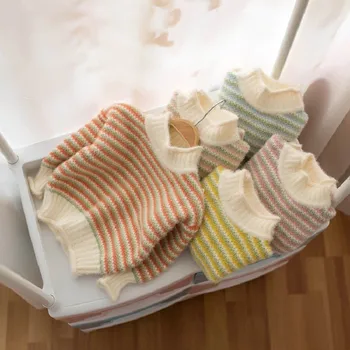 Winter Warm Baby Girls Striped Turtleneck Knitwear Sweater Knitted Pullover Princess Thick Fleece Children Kids Sweaters
Winter Warm Baby Girls Striped Turtleneck Knitwear Sweater Knitted Pullover Princess Thick Fleece Children Kids Sweaters