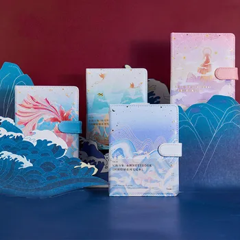 Fish And Seaside Romantic Softcover PU Leather Diary 124mm*168mm Colorful Blank Paper 224P 
Fish And Seaside Romantic Softcover PU Leather Diary 124mm*168mm Colorful Blank Paper 224P