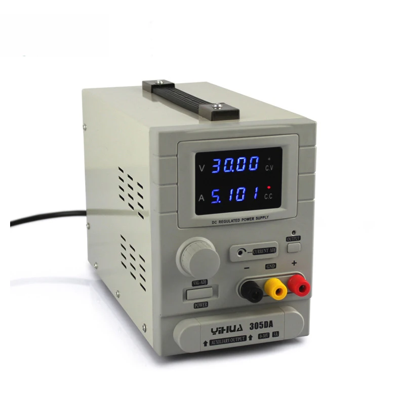 DC stabilized voltage supply YIHUA 305DA 30V 5A stabilized voltage supply communication maintenance digital display adjustable
DC stabilized voltage supply YIHUA 305DA 30V 5A stabilized voltage supply communication maintenance digital display adjustable