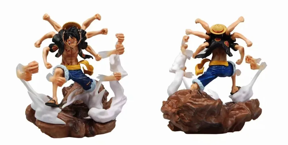 anime one piece monkey d luffy gear fourth gomu gomu no gatling