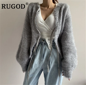 RUGOD Winter warm knitted cardigan women Fashion silver lantern sleeve thicken lace up sweater overcoat 2019 Vintage outwear
RUGOD Winter warm knitted cardigan women Fashion silver lantern sleeve thicken lace up sweater overcoat 2019 Vintage outwear