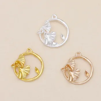 100pcs Zinc Alloy Metal Casted Gingko Leaf Branch Circle Pendant Charm Findings DIY Handmade Hanging Earring Jewelry Accessories
100pcs Zinc Alloy Metal Casted Gingko Leaf Branch Circle Pendant Charm Findings DIY Handmade Hanging Earring Jewelry Accessories
