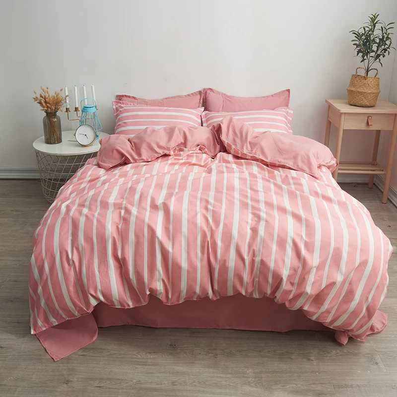 Northern European-Style Four-Piece Bedding Set Double Bed Linen Quilt Student Dormitory Three-Piece Set
Northern European-Style Four-Piece Bedding Set Double Bed Linen Quilt Student Dormitory Three-Piece Set