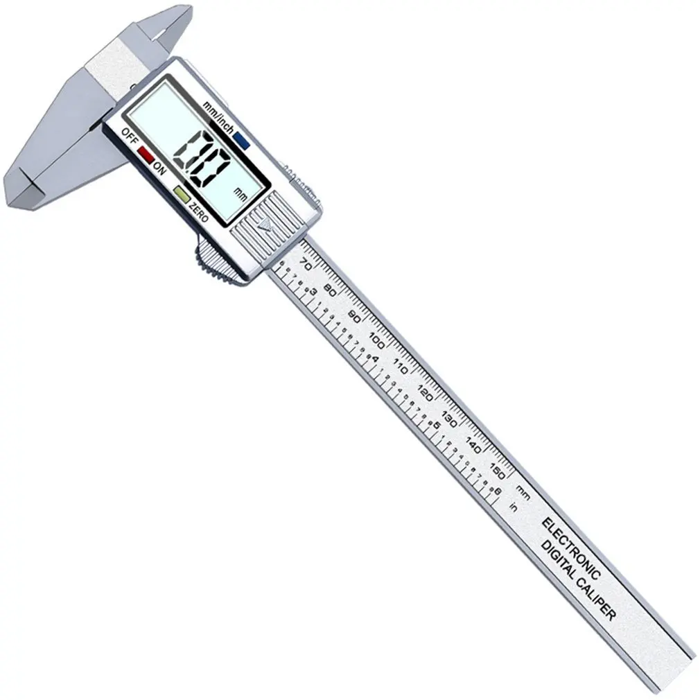 0-150mm LCD 150mm Digital Electronic Carbon Fiber Vernier Caliper Gauge Micrometer Model Precision Vernier Caliper
0-150mm LCD 150mm Digital Electronic Carbon Fiber Vernier Caliper Gauge Micrometer Model Precision Vernier Caliper
