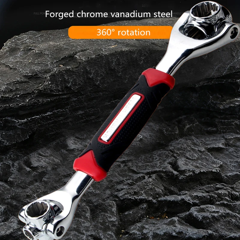 Adjustable Magic Wrench Multi-function Purpose Spanner Tools 48-in-1 360 Degree 6-Point Tiger Wrench Car Repair Hand Tools Set
Adjustable Magic Wrench Multi-function Purpose Spanner Tools 48-in-1 360 Degree 6-Point Tiger Wrench Car Repair Hand Tools Set