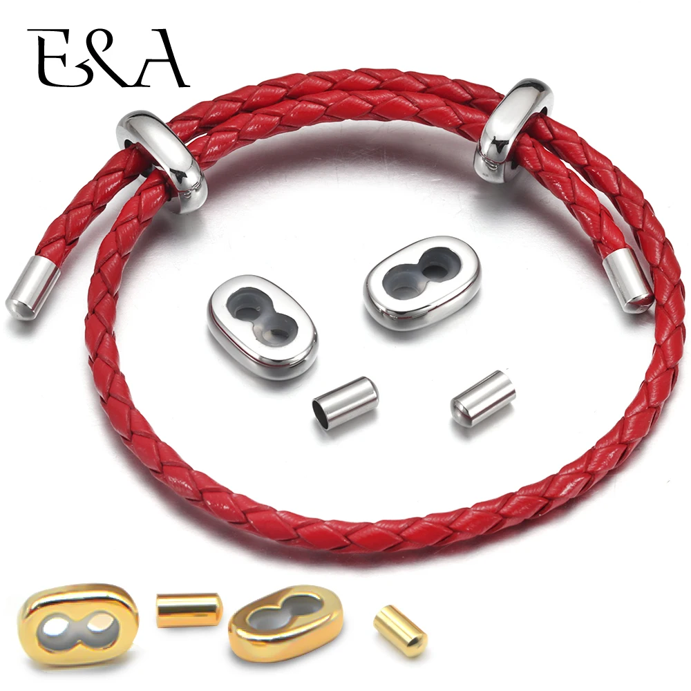 2Sets Stainless Steel 18K Gold Clasp End Caps Spacer Beads connector for Adjustable Bracelet Milan Rope Jewelry Making Findings
2Sets Stainless Steel 18K Gold Clasp End Caps Spacer Beads connector for Adjustable Bracelet Milan Rope Jewelry Making Findings