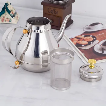 1.2/1.8L Coffee Pot Stainless Steel Water Kettle for Tea/Milk/Flower Teapot with Filter suit for Electric Stove/Gas Stove Gift
1.2/1.8L Coffee Pot Stainless Steel Water Kettle for Tea/Milk/Flower Teapot with Filter suit for Electric Stove/Gas Stove Gift