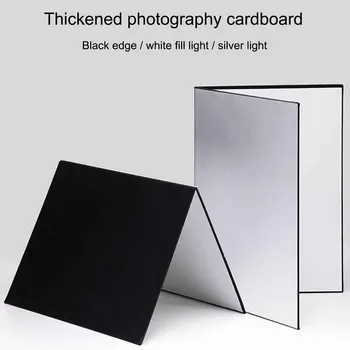 3 In1 Camera Accessory Thickened Foldable Cardboard Light Reflector Studio White Black Silver Multipurpose For Photography Paper
3 In1 Camera Accessory Thickened Foldable Cardboard Light Reflector Studio White Black Silver Multipurpose For Photography Paper