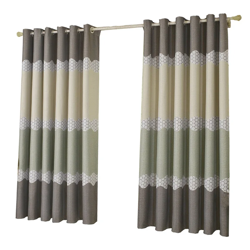 New Modern Simple Style Wavy Printed Bedroom Living Room Window Curtains Short Balcony Decorations Perforated Curtain BS
New Modern Simple Style Wavy Printed Bedroom Living Room Window Curtains Short Balcony Decorations Perforated Curtain BS