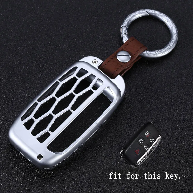 Metal Car Key Case Cover Key Ring for Land Rover Discovery 3 4 range rover A8 A9 5 Button Car-Styling metal Car key Covers
Metal Car Key Case Cover Key Ring for Land Rover Discovery 3 4 range rover A8 A9 5 Button Car-Styling metal Car key Covers