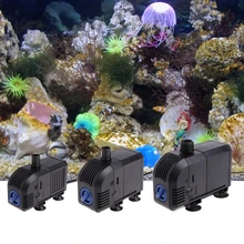 調整可能な水中ウォーターポンプ水族館噴水防錆魚水生ペット水槽水ポンプ Aquario アクセサリー 7-20 ワット(China)