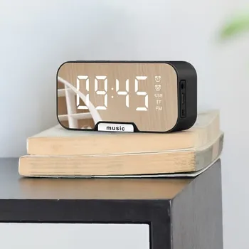 Bluetooth Alarm Clock LED Digital Clock Snooze Wireless Speaker FM Radio 2 Alarms LED Mirror Table Clock for Bed Room
Bluetooth Alarm Clock LED Digital Clock Snooze Wireless Speaker FM Radio 2 Alarms LED Mirror Table Clock for Bed Room