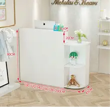 Beauty salon cashier shop small counter clothing shop reception desk simple modern 
Beauty salon cashier shop small counter clothing shop reception desk simple modern