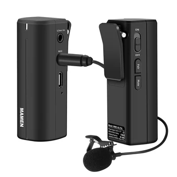 Portable 2.4GHZ Wirelss Microphone HD Digital Lavalier Microphone 50-15KHz 360 Degree Sound Pickup Transmitting-Receiving
Portable 2.4GHZ Wirelss Microphone HD Digital Lavalier Microphone 50-15KHz 360 Degree Sound Pickup Transmitting-Receiving