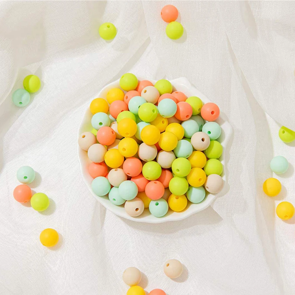 12mm Silicone Beads Necklace Beads BPA Food Grade Silicone Baby Teething Toy Products Chewable Toys Nursing Necklace Bracelet 
12mm Silicone Beads Necklace Beads BPA Food Grade Silicone Baby Teething Toy Products Chewable Toys Nursing Necklace Bracelet