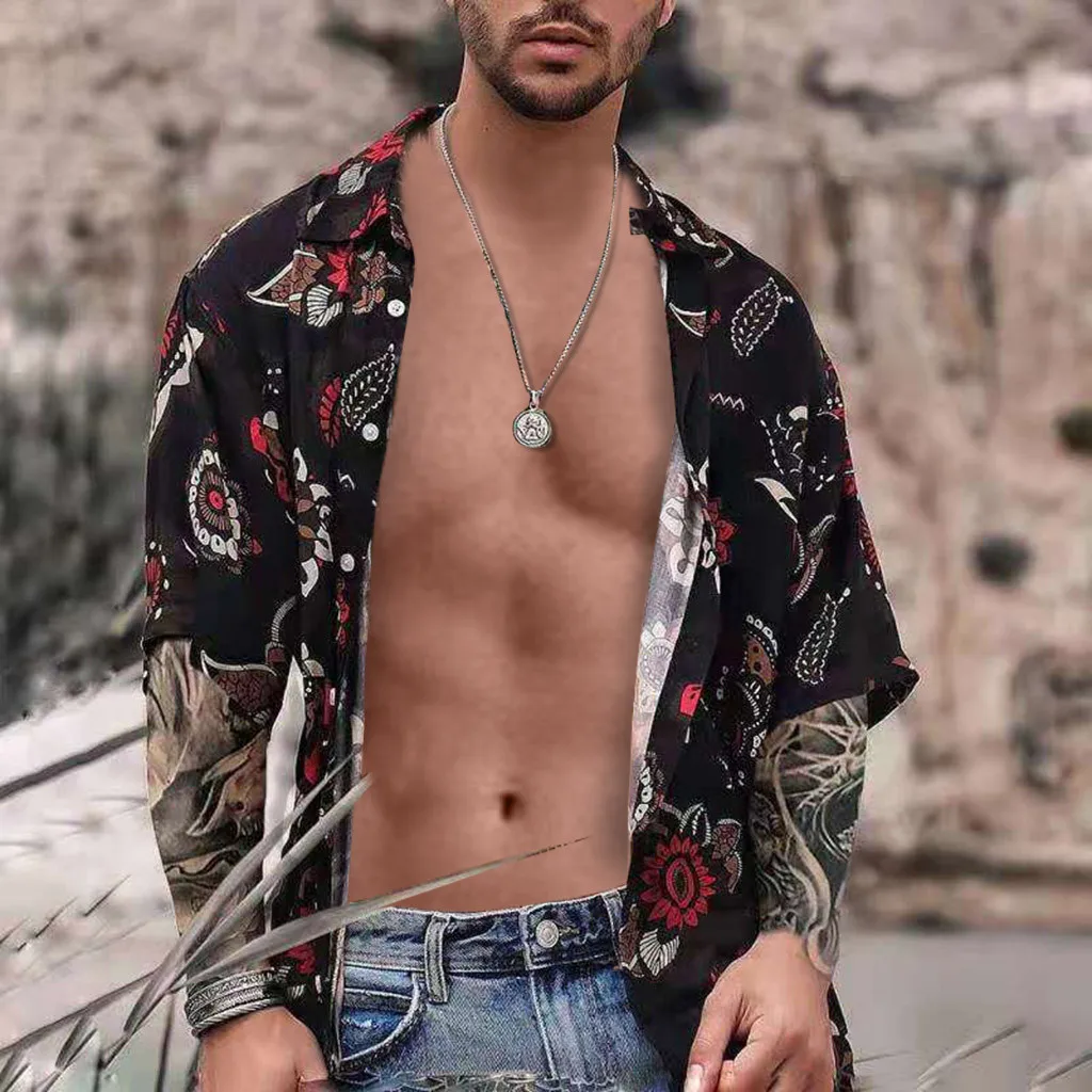 Feitong 2019 New Hawaiian Shirt Men's Fashion Print Short Sleeve Shirt Casual Single Breasted Blouse Summer Tops camisas
Feitong 2019 New Hawaiian Shirt Men's Fashion Print Short Sleeve Shirt Casual Single Breasted Blouse Summer Tops camisas