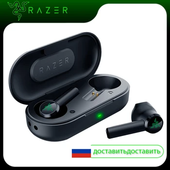 Original Razer Hammerhead Bluetooth 5.0 TWS Earphones Wireless Earbuds for Game Ultra-Low Latency Connection With Charging Box
Original Razer Hammerhead Bluetooth 5.0 TWS Earphones Wireless Earbuds for Game Ultra-Low Latency Connection With Charging Box