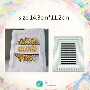 YJ Rectangular Panel Greeting Card Craft Metal Cutting Mold Cutting Blade Craft Knife Mould
YJ Rectangular Panel Greeting Card Craft Metal Cutting Mold Cutting Blade Craft Knife Mould