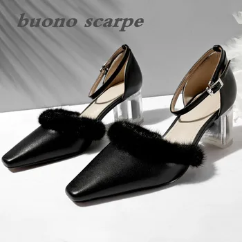 Italian spring and summer new with fur sandals female fairy wind pointed high heels thick with solid color sexy sandals
Italian spring and summer new with fur sandals female fairy wind pointed high heels thick with solid color sexy sandals