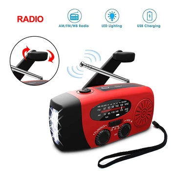 AM FM WB Solar Radio 3 LED Flashlight Emergency Solar Hand Crank Powerful Electric Torch Dynamo Bright Lighting Lamp
AM FM WB Solar Radio 3 LED Flashlight Emergency Solar Hand Crank Powerful Electric Torch Dynamo Bright Lighting Lamp