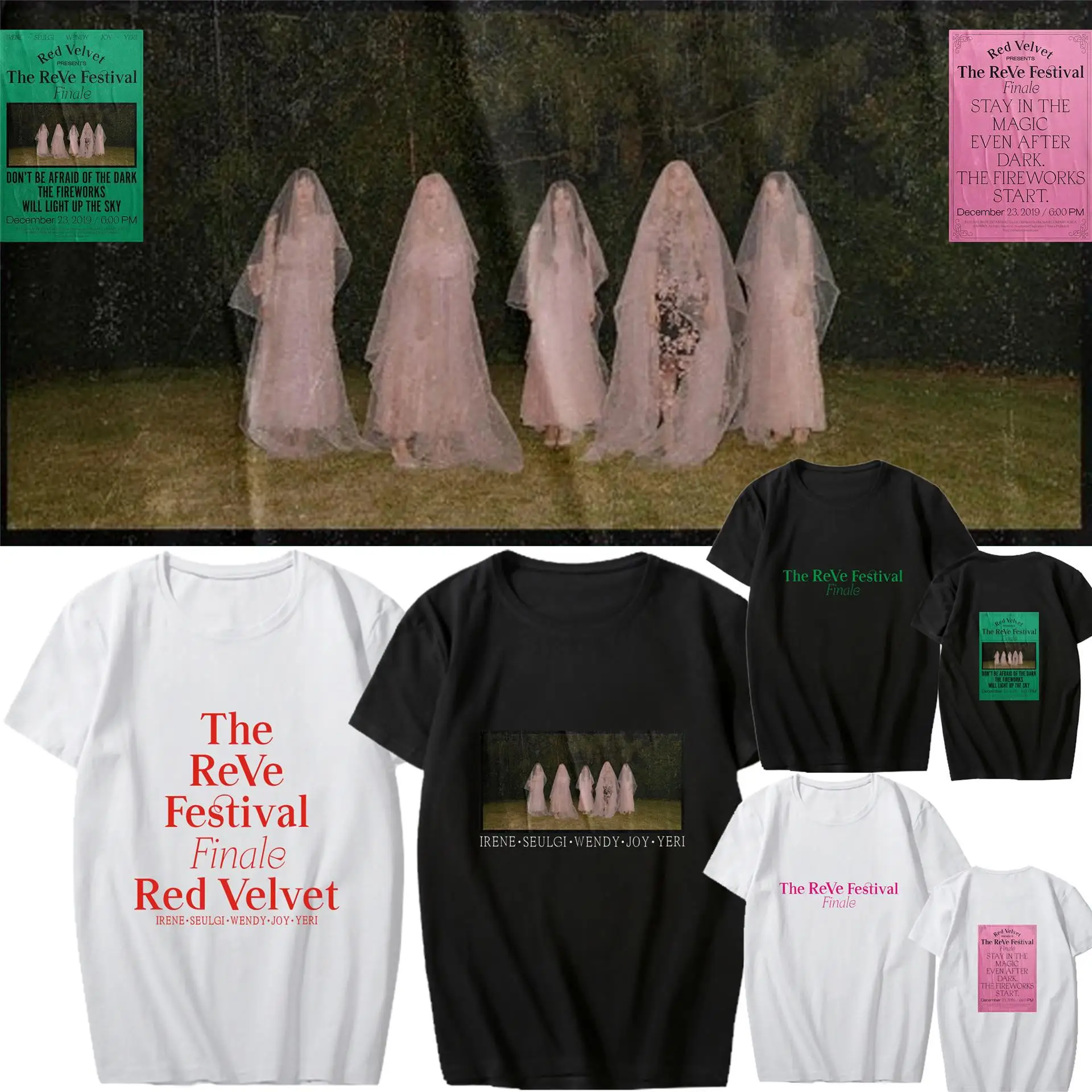 K-pop Red Velvet Album <The ReVe Festival Finale> Support T-shirt Kpop Red Velvet Short Sleeve Tshirt Summer Tops Fan Collection
K-pop Red Velvet Album <The ReVe Festival Finale> Support T-shirt Kpop Red Velvet Short Sleeve Tshirt Summer Tops Fan Collection