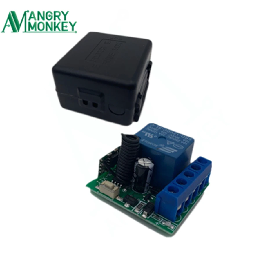 433Mhz RF Remote Control DC 12V 10A 1CH Relay Module Receiver For Universal Garage/Door/Light/LED/Fanner/Signal Transmission
433Mhz RF Remote Control DC 12V 10A 1CH Relay Module Receiver For Universal Garage/Door/Light/LED/Fanner/Signal Transmission