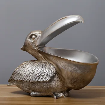 New 2020 25cm Resin Pelican Figurines Key Holder Entrance Feng Shui Home Accessories Storage Animal Ornament New Year Gift Craft
New 2020 25cm Resin Pelican Figurines Key Holder Entrance Feng Shui Home Accessories Storage Animal Ornament New Year Gift Craft