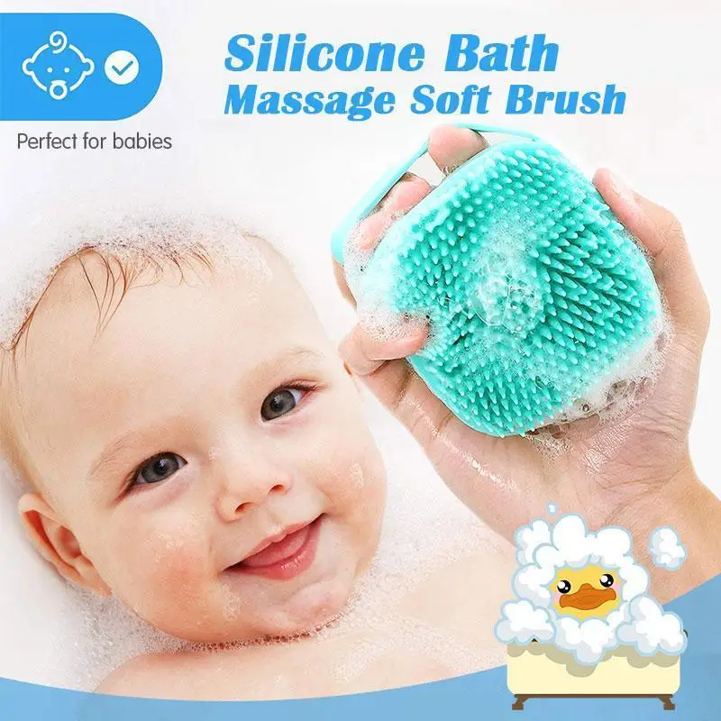 Щетка для ванны с крючком Мягкий силикон детские души очищающая грязь удалитель