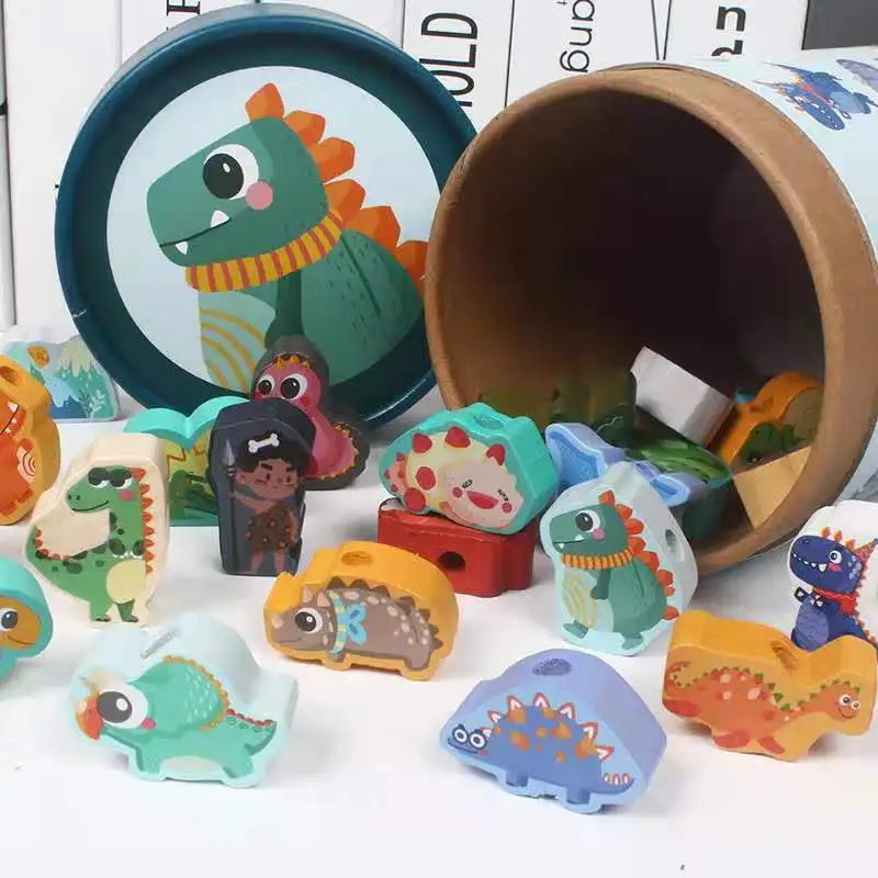 Early Educational Wooden toys Baby DIY Toy Cartoon Fruit Animal Stringing Threading Wooden Beads Monterssori Toy For Children
Early Educational Wooden toys Baby DIY Toy Cartoon Fruit Animal Stringing Threading Wooden Beads Monterssori Toy For Children