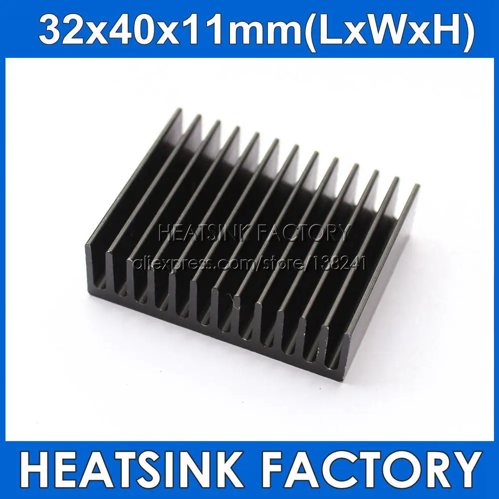 

Radiator Aluminum Heatsink 32mm x 40mm x 11mm Heat sink Extruded Profile Heat Dissipation For Cooling