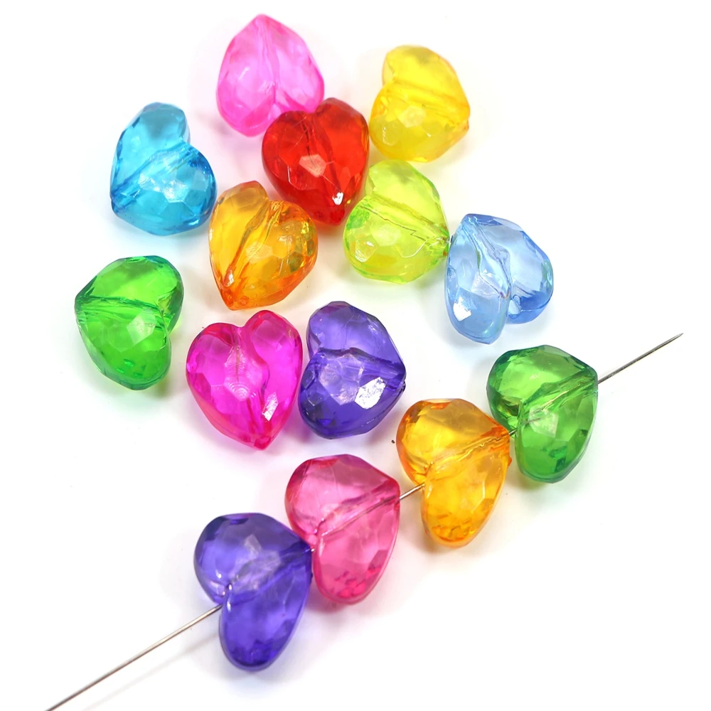 50 Mixed Colour Transparent Acrylic Faceted Heart Charm Beads 20mm Jewelry Make
50 Mixed Colour Transparent Acrylic Faceted Heart Charm Beads 20mm Jewelry Make