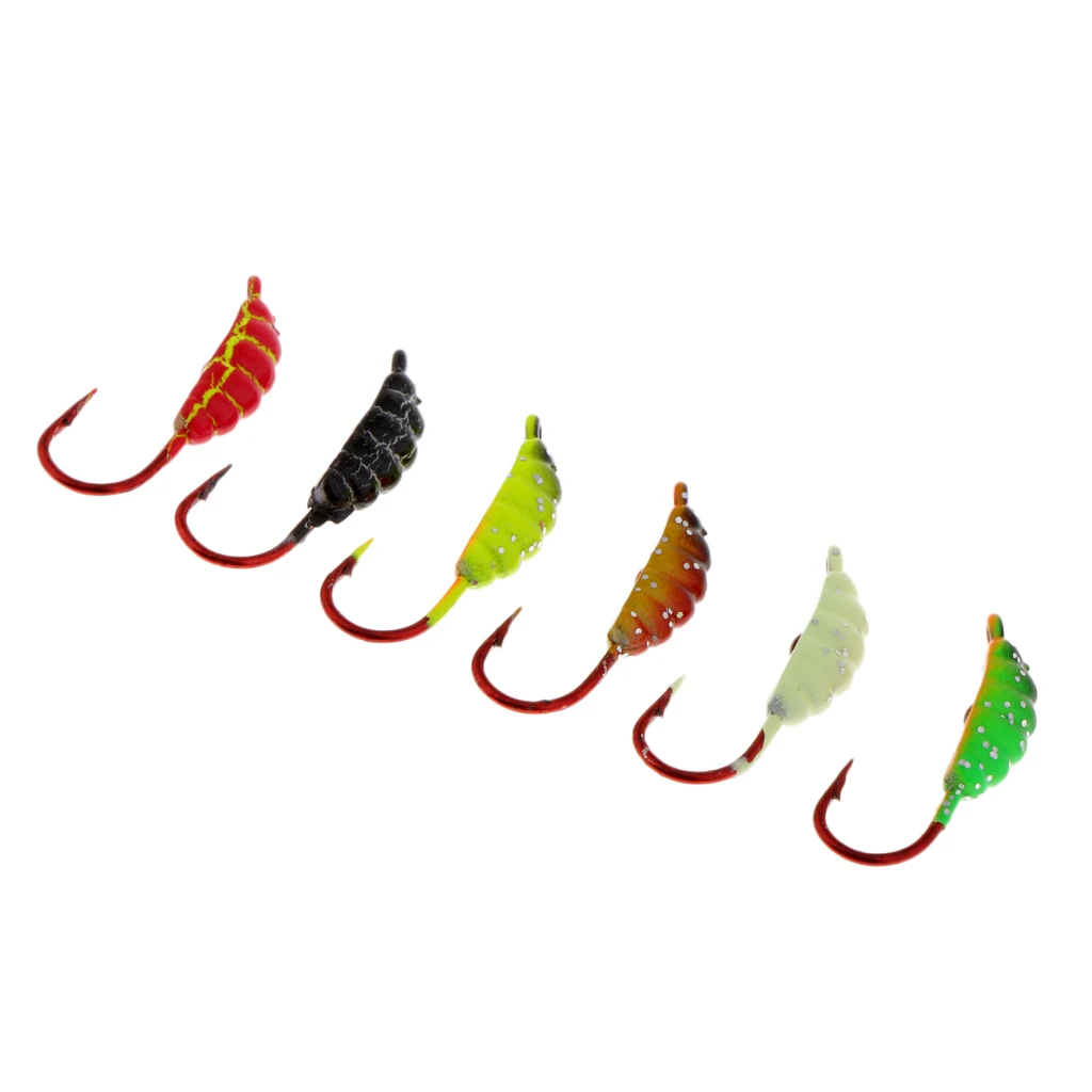 6Pcs/Set Winter Ice Fishing Hook Hard Lures Lead Jigs Head Hooks Baits Hooks 6Pcs/Set Winter Ice Fishing Hook Hard Lures Lead Jigs Head Hooks Baits Hooks