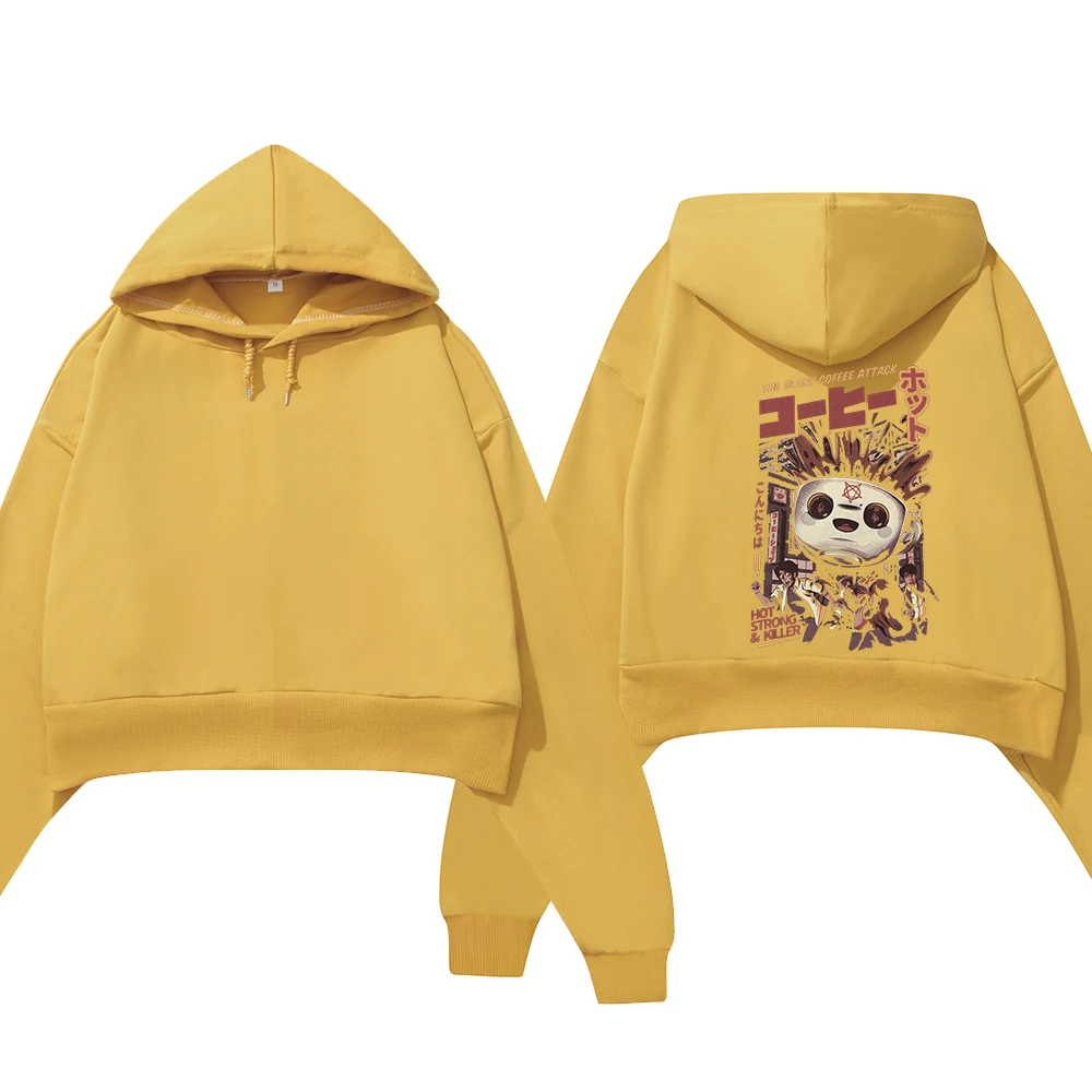 Women Printing Long Sleeve Cropped Hoodies Thin Cotton Drawstring Crop Tops Short Sweatshirts Spring Outfits Sudaderas Mujer
Women Printing Long Sleeve Cropped Hoodies Thin Cotton Drawstring Crop Tops Short Sweatshirts Spring Outfits Sudaderas Mujer