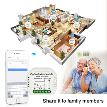 Tuya ZigBee 3.0 Smart Light Switch Module SmartThings Required APP Remote Control, Work with Alexa Google Home For Voice Control
Tuya ZigBee 3.0 Smart Light Switch Module SmartThings Required APP Remote Control, Work with Alexa Google Home For Voice Control
