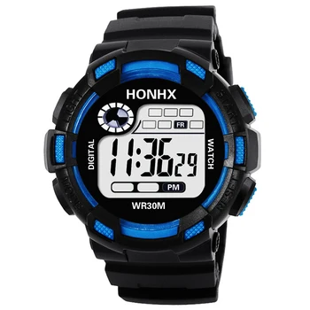 HONDX Waterproof Outdoor Men Sports Watch Cool LED Digital Multi-functional Watch Mens Alarm Clock Chrono Week Display Clock
HONDX Waterproof Outdoor Men Sports Watch Cool LED Digital Multi-functional Watch Mens Alarm Clock Chrono Week Display Clock