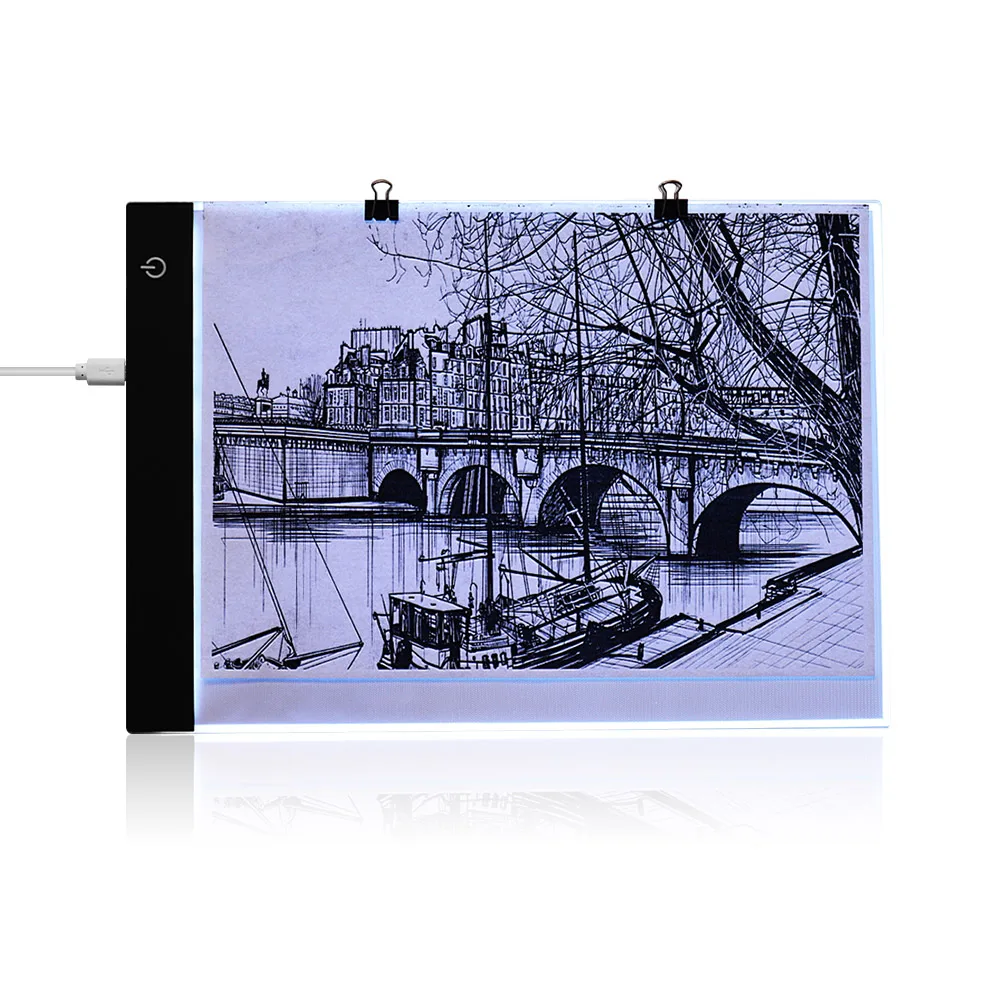 Portable Ultra-thin A4 Tracing Light Table LED Light Box Copy Board Tracer USB Powered with Memory Function Pencil Clips
Portable Ultra-thin A4 Tracing Light Table LED Light Box Copy Board Tracer USB Powered with Memory Function Pencil Clips