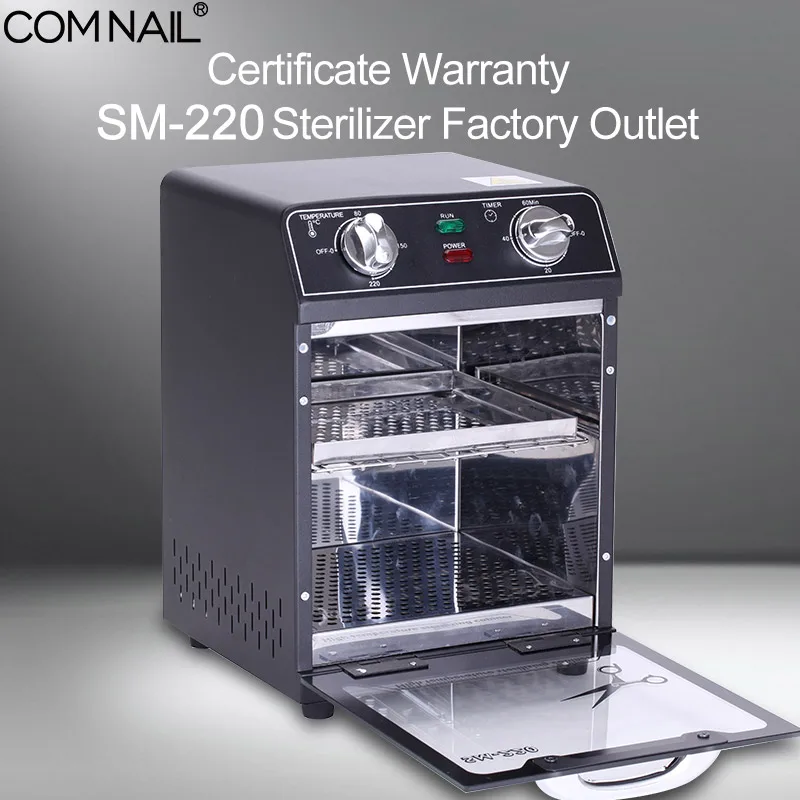 Sterilizer Manicure Machine Certificate Warranty Factory Outlet SM-220 High Temperature Sterilizing Dry Heat Machine For Tools
Sterilizer Manicure Machine Certificate Warranty Factory Outlet SM-220 High Temperature Sterilizing Dry Heat Machine For Tools