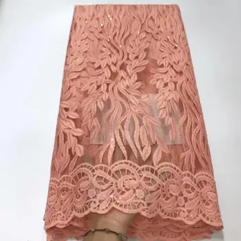 2019 African high quality velvet sequence French Nigerian sequins net tulle mesh Swiss lace fabric for dress 5yards/lot Pink FFJ
2019 African high quality velvet sequence French Nigerian sequins net tulle mesh Swiss lace fabric for dress 5yards/lot Pink FFJ