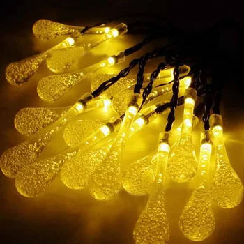 Water Drop Lights Dozzlor Solar Light String Creative Crystal Glass Drop Shape 30LED Flashing Decoration Christmas Lamps
Water Drop Lights Dozzlor Solar Light String Creative Crystal Glass Drop Shape 30LED Flashing Decoration Christmas Lamps