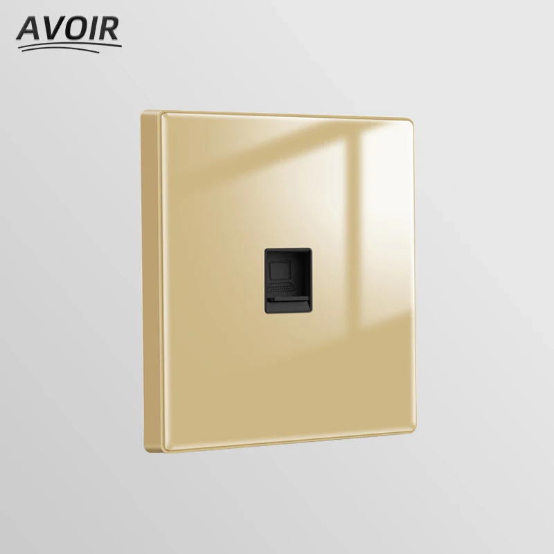 Avoir Weak Electrical Socket Rj45 TV Computer Wall Plugs Outlet Golden Glass Material Panel Power Double Socket For Home 10A 16A
Avoir Weak Electrical Socket Rj45 TV Computer Wall Plugs Outlet Golden Glass Material Panel Power Double Socket For Home 10A 16A