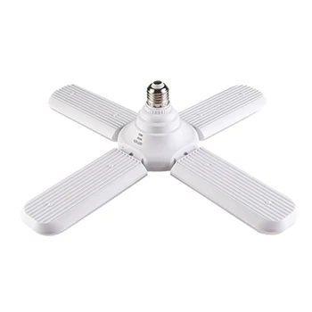 LED Garage Light Bulb Deformable Ceiling Fixture Lights Shop Workshop Lamp E27 45W 6500K(3 Leaves)
LED Garage Light Bulb Deformable Ceiling Fixture Lights Shop Workshop Lamp E27 45W 6500K(3 Leaves)