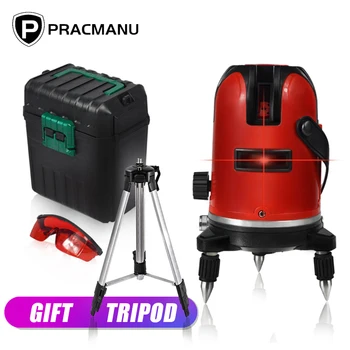 PRACMANU 5-Line 6-point Laser Level Free Delivery Tripod Automatic Leveling 360 Vertical and Horizontal Tilt Rotation
PRACMANU 5-Line 6-point Laser Level Free Delivery Tripod Automatic Leveling 360 Vertical and Horizontal Tilt Rotation