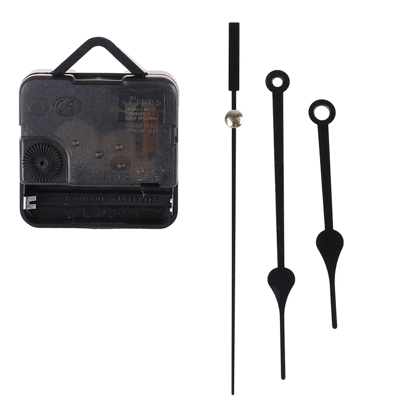 1set Clock Mechanism Parts Classic Hanging DIY Black Quartz Watch Silent Wall Movement repair with needles | Дом и сад