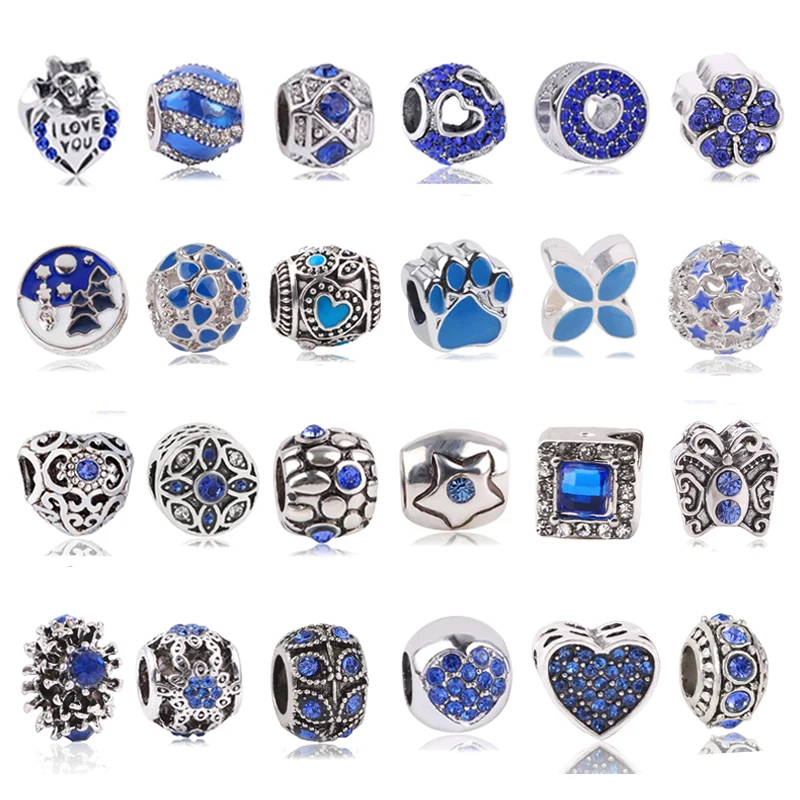 Boosbiy 2pc 45 Styles Blue Love Heart Star Charms Beads fit Brand Bracelets Necklaces For Women DIY Jewelry Gift Making
Boosbiy 2pc 45 Styles Blue Love Heart Star Charms Beads fit Brand Bracelets Necklaces For Women DIY Jewelry Gift Making