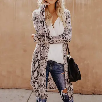 2020 Fashion Camouflage Leopard Snakeskin Printed Women Long Sleeve Cardigan Coat Casual Long Knitted Cardigan 
2020 Fashion Camouflage Leopard Snakeskin Printed Women Long Sleeve Cardigan Coat Casual Long Knitted Cardigan