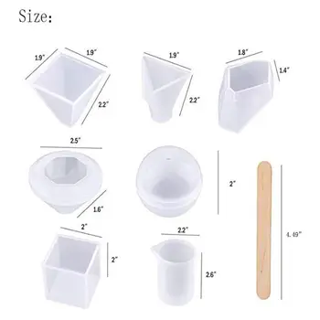 Resin Molds Kit Large Silicone Epoxy Resin Molds Including Cube Pyramid Sphere
Resin Molds Kit Large Silicone Epoxy Resin Molds Including Cube Pyramid Sphere
