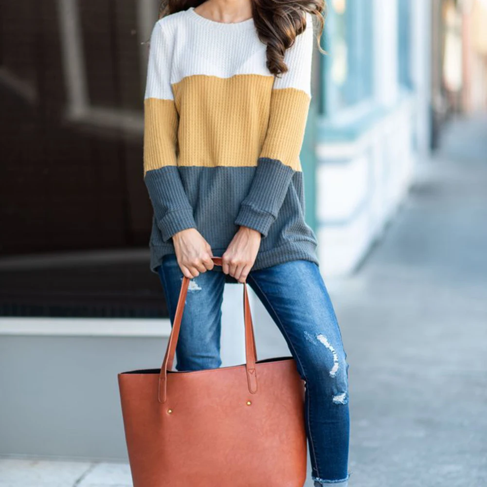 Home Long Sleeves Gift Autumn Loose Crew Neck Women Sweater Casual Daily Spring Warm Fashion Assorted Colors Pullover
Home Long Sleeves Gift Autumn Loose Crew Neck Women Sweater Casual Daily Spring Warm Fashion Assorted Colors Pullover