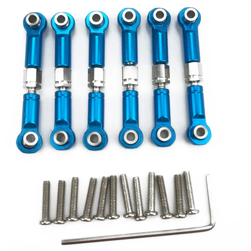6Pcs Adjustable Metal Linkage Pull Rod Front /Rear Servo Link for Wltoys A949 A959 A969 A979 K929 RC Car Upgrade Spare
6Pcs Adjustable Metal Linkage Pull Rod Front /Rear Servo Link for Wltoys A949 A959 A969 A979 K929 RC Car Upgrade Spare